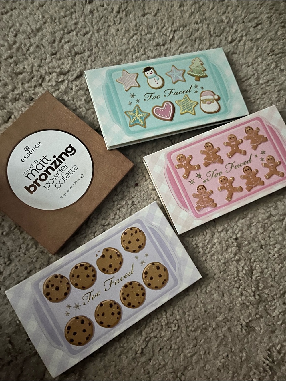 Too Faced Mini Eyeshadow Palettes - Pastel Blue Pink Lavender set
